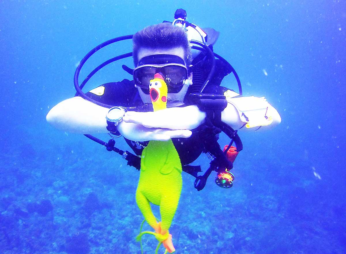 Scuba Diver in St Kitts